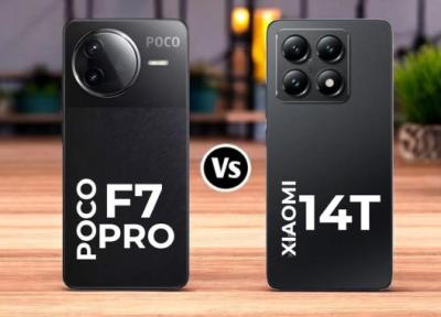 مقایسه پوکو F7 پرو با شیائومی 14T پرو؛ انتخاب بین دو شیائومی پر هوادار مقایسه پوکو F7 پرو با شیائومی 14T پرو؛ انتخاب بین دو شیائومی پر هوادار