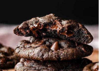طرز تهیه کوکی دبل چاکلت طرز تهیه کوکی دبل چاکلت